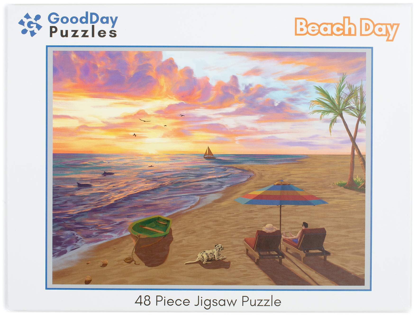 Buy GoodDay Puzzles 48 Large Piece Jigsaw 'Beach Day' Dementia