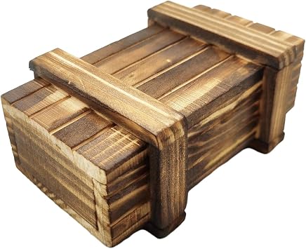 Piggy Bank Puzzle | Wooden Gift Box with Secret Compartment | Secret Compartment Puzzle Box Brain Teaser Lock Mystery Gift for Money Voucher Jewelry Birthday Gift