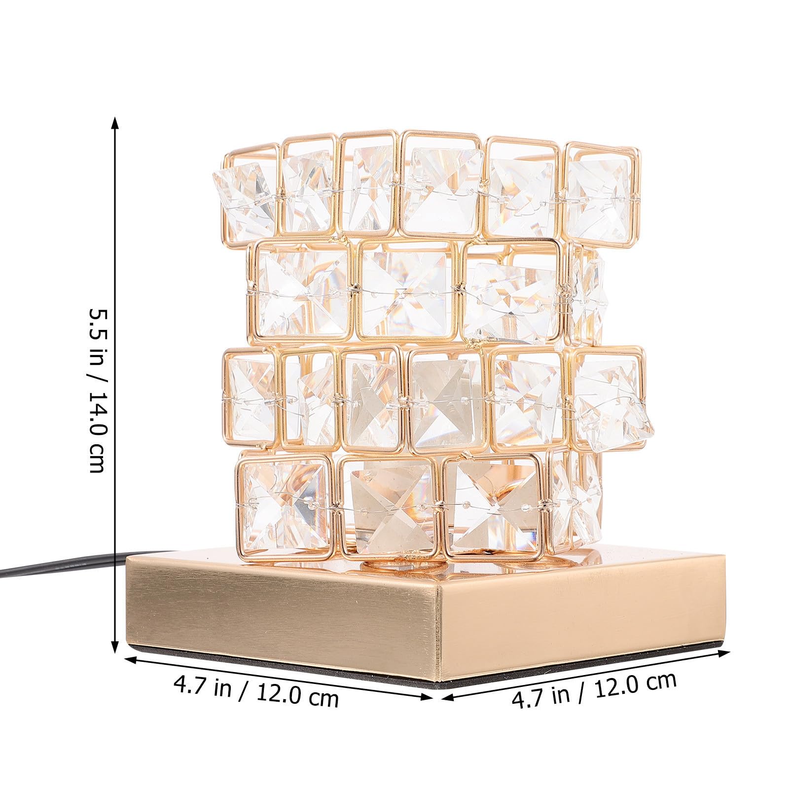 Lampada Cubo in Cristallo LED da Tavolo 220 V 3-5 W