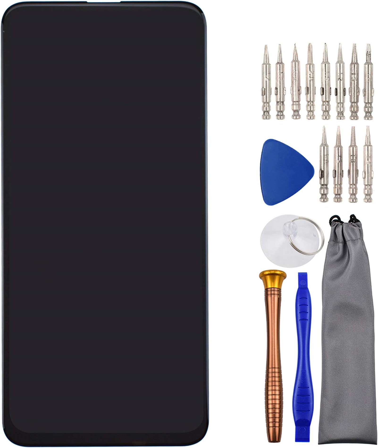 Sunways Complete Screen Display Digitizer LCD Replacement for Huawei Y9 Prime 2019 STK-L22 STK-L21 STK-LX3 6.59" Black