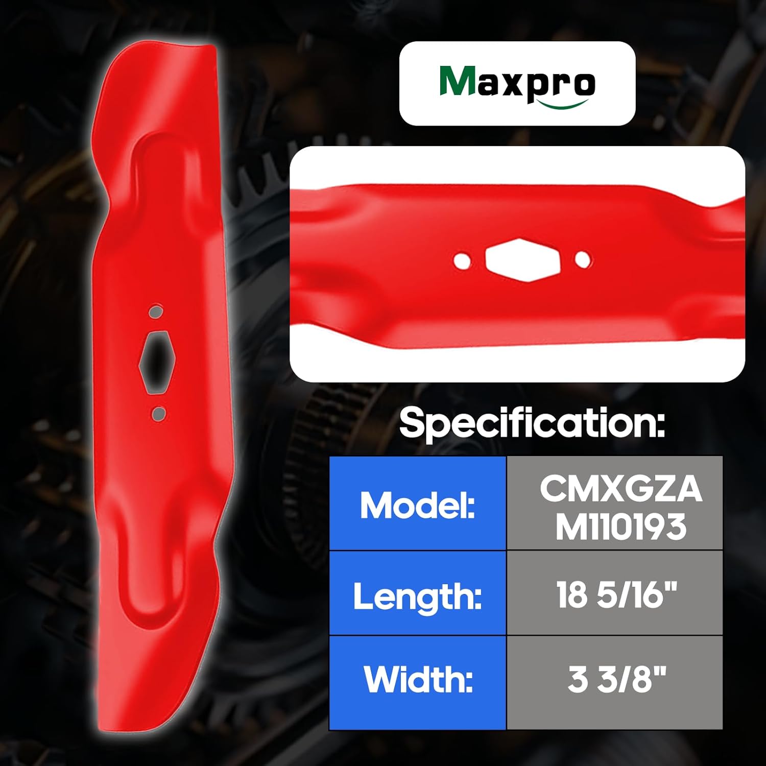 MAXPRO 3 Packs Mower Mulching Blade Compatible with Enduro XT1-LT50 Ultima ZT1-50 ZT2-50 50 Inch Deck Replaces Cub Cadet 742-05094 742P05094 (CMXGZAM110193)