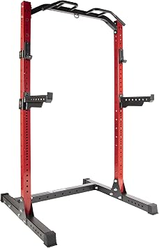 Signature Fitness SF-SS1 1,000 Pound Capacity 3 x 3 Power Rack Squat Stand, Includes J-Hooks and Safety Spotter Arms, Optional Conversion Kits