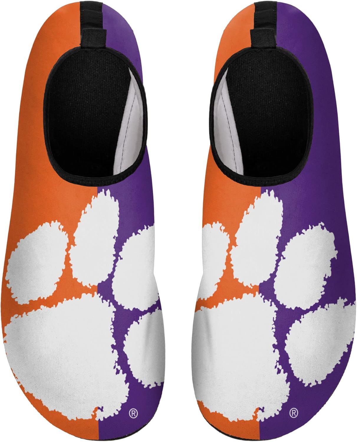 FOCO NCAA Mens NCAA College Team Logo Barefoot Beach Pool Quick-Dry Aqua Yoga Water Shoes