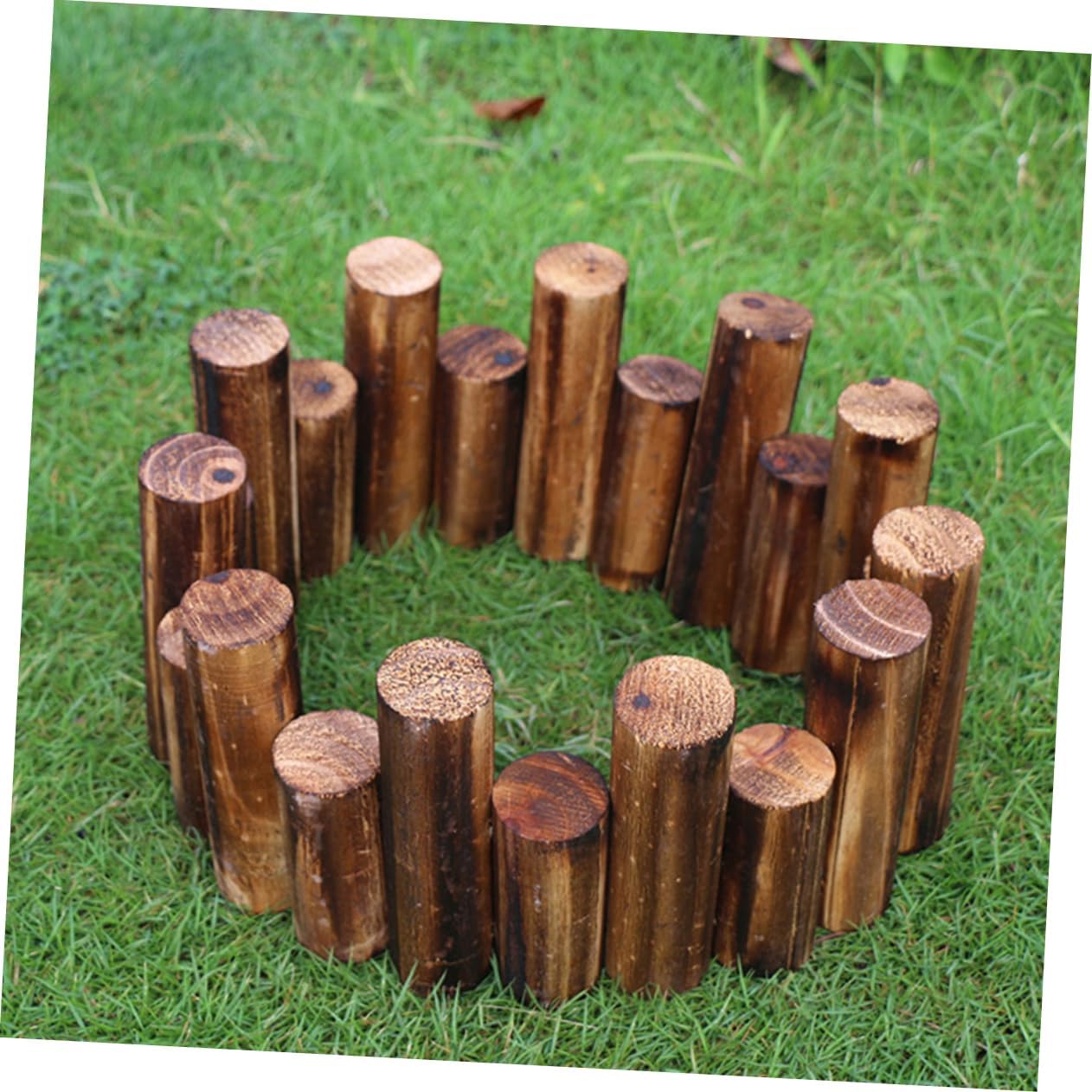 Wood Fence Decor Decorative Fence for Garden Plant Borders Wood Edgings Outdoor Landscape Adornment