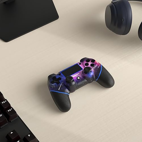 Miniatura 2 de AceGamer Wireless Controller for PS4, Custom Design V2 Gamepad Joystick for PS4 with Non-Slip Grip of Both Sides and 3.5mm Audio Jack! Thumb Caps