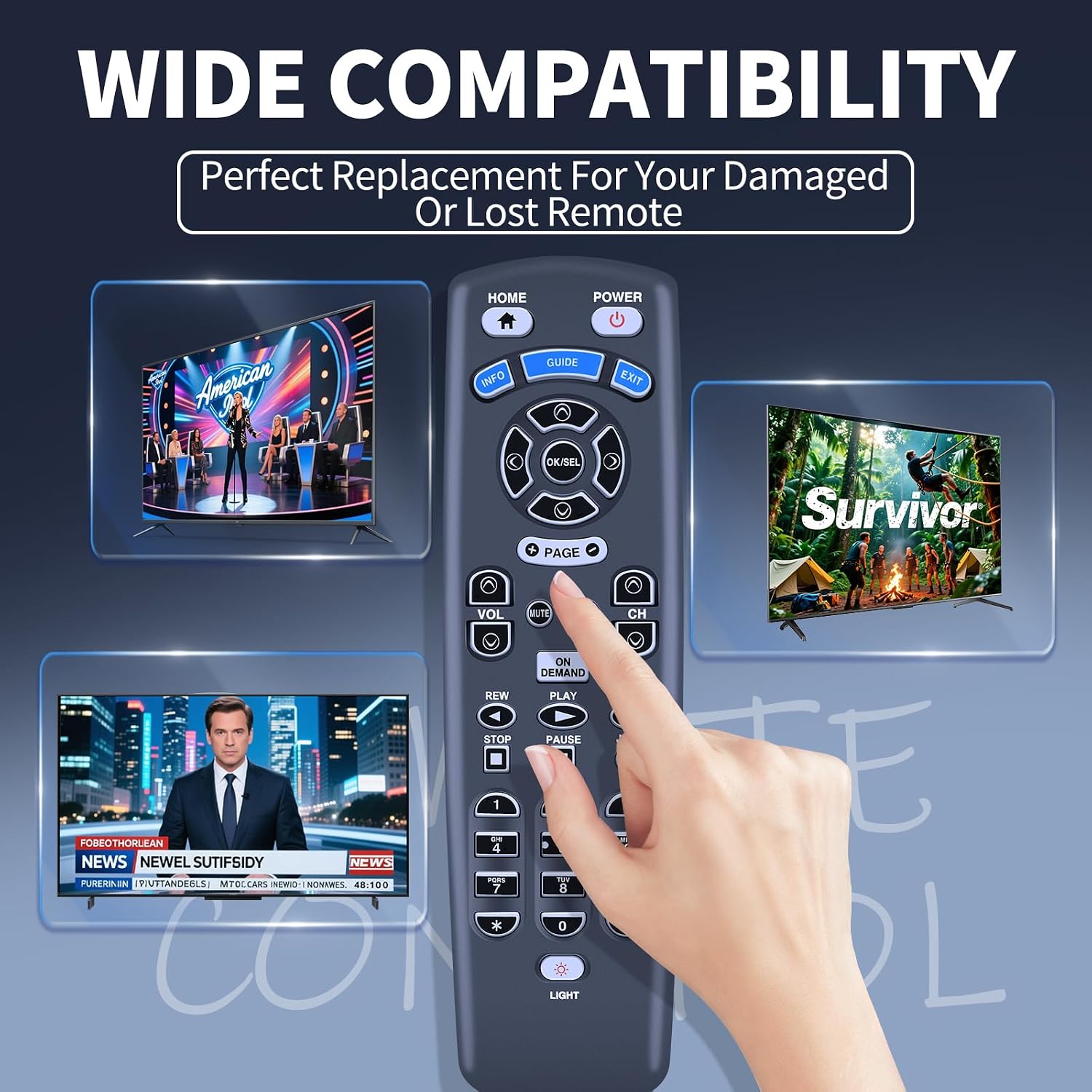 Replacement Remote Control for Spectrum Time Warner Cable Box UR2L-R803, Requires Setup image 2