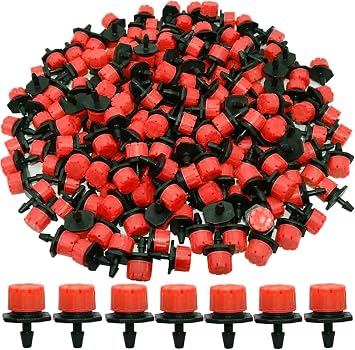 Kalolary 200Pcs Adjustable Drip Irrigation Emitters