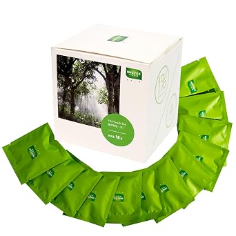 Organic Pu-erh Tea Bags, Raw Uncooked Chinese Yunnan Ancient Tree 2018 | 12 Individually Wrapped Tea Bags 1.5g Each | Rich in Antioxidants, Natural Energy Boost | Daily Breakfast