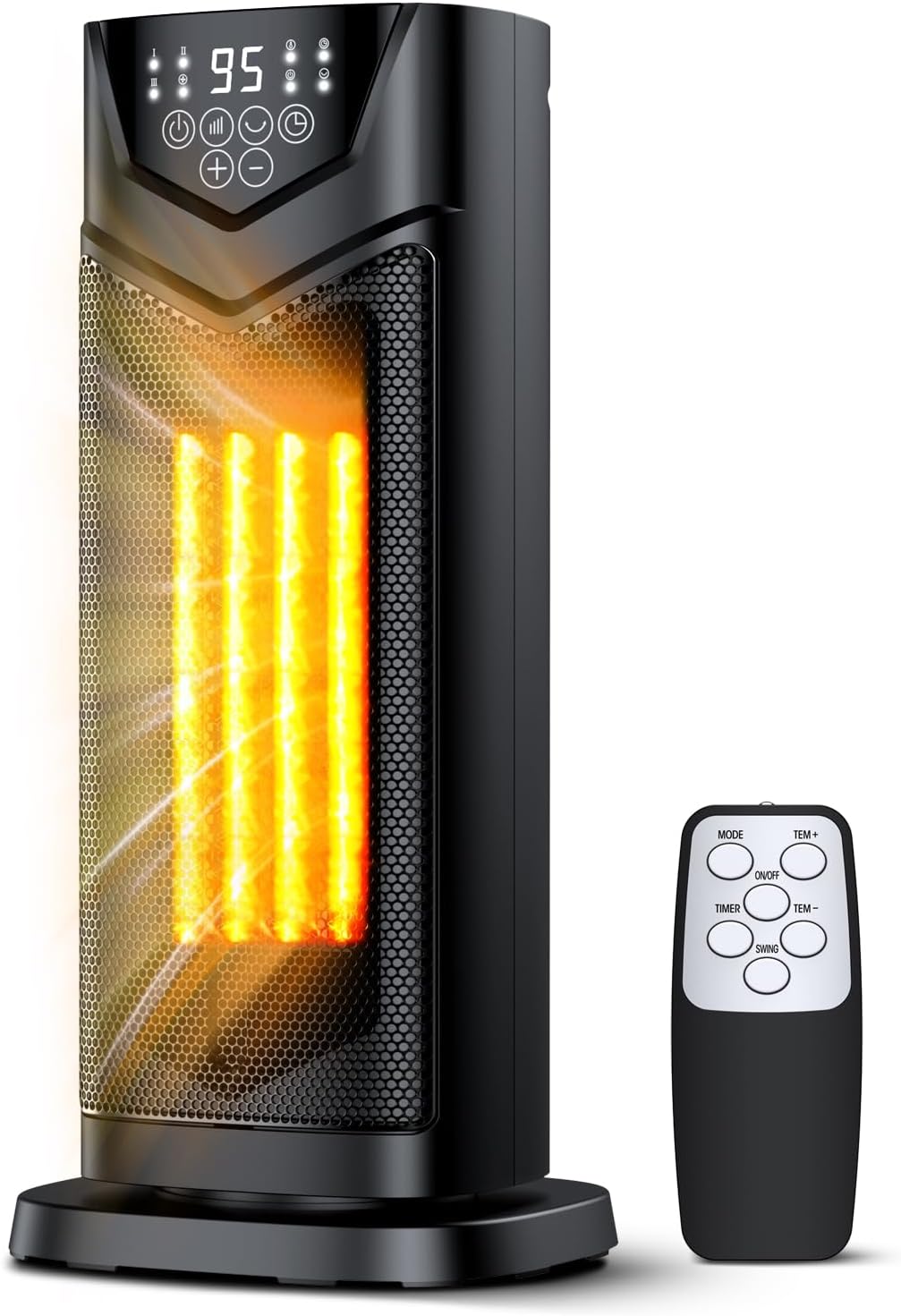 Calefactor Eléctrico Portátil Cerámico PTC 1500W con Termostato