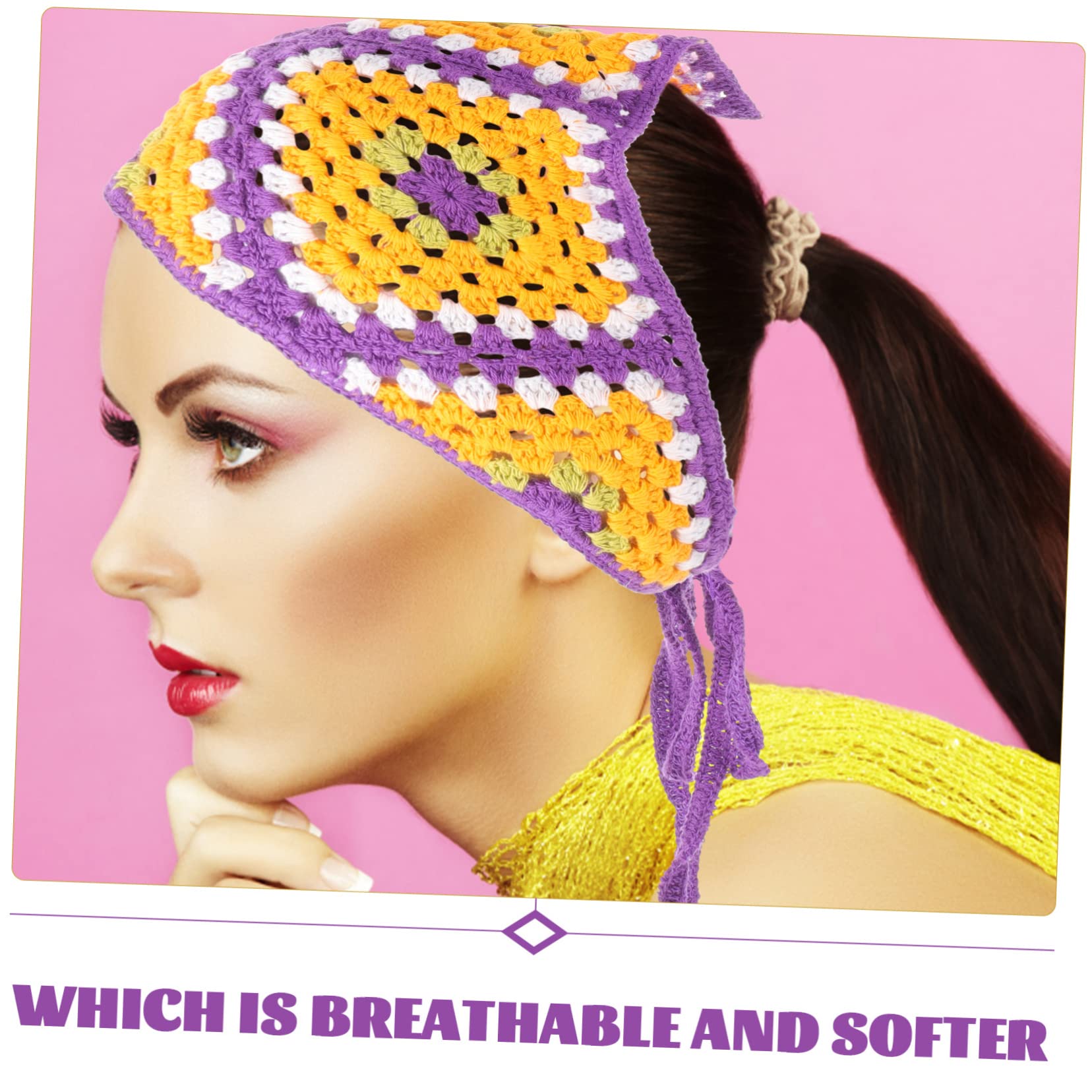 FRCOLOR 5 Piezas Diadema Triangular Bufanda De Las Señoras Pañuelo Para La Cabeza De Las Niñas Lazos Coloridos Para El Cabello Pañuelos Para El Cabello Bufanda Para El Cabello Bandana