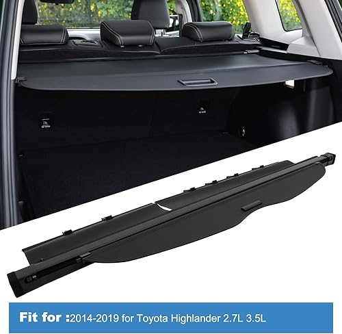 Miniatura 9 de ECCPP Cubierta de carga trasera, pantalla retráctil de seguridad para Toyota Land Cruiser Prado FJ150 SUV