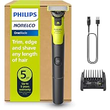 Norelco Philips OneBlade 360 with Connectivity Hybrid Face, Electric Beard Trimmer and Shaver, with 360 Blade Technology, 1x360 Blade for Face, 5in1 Adjustable Comb, Model QP4530/90