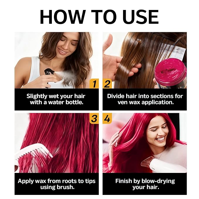 10 piezas cera temporal para color de cabello 40g miniatura 7