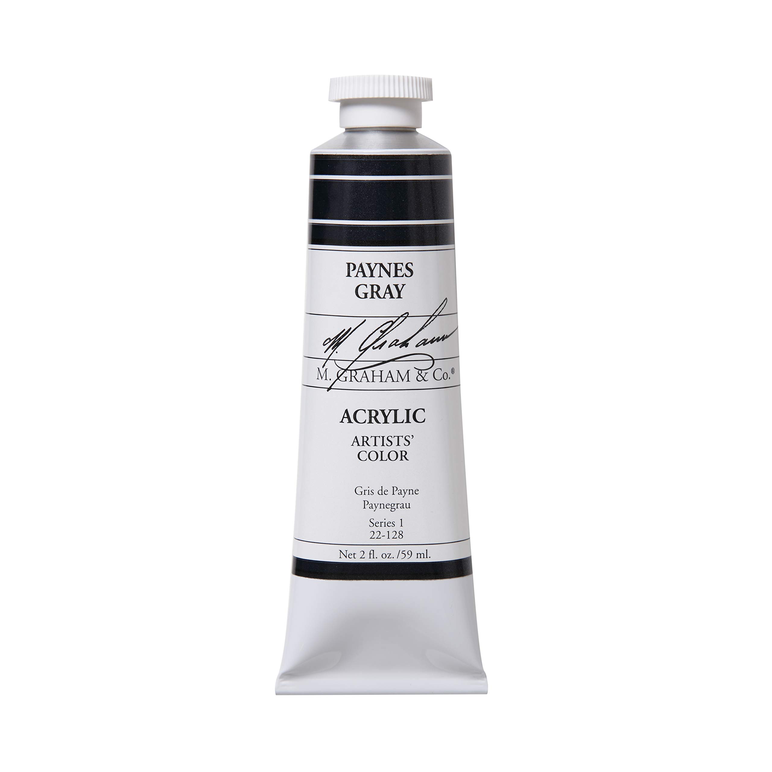 M. Graham 60ml Tube Acrylic Paint, Paynes Grey