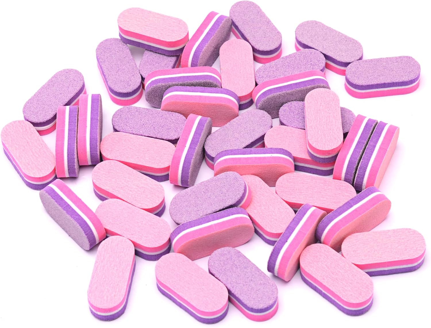 Diesisa Mini Nail Buffers, 40pc 100/180 Grit Sponge Mini Nail Files Bulk for Acrylic Nails