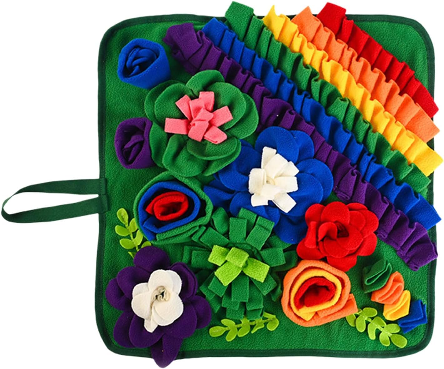 Dog Snuffle Toy Enrichment Treat Dispensing Chew Soft Rainbow Mat for Dogs Encouraging Foraging Skill Dog Slow Feeder Puzzle