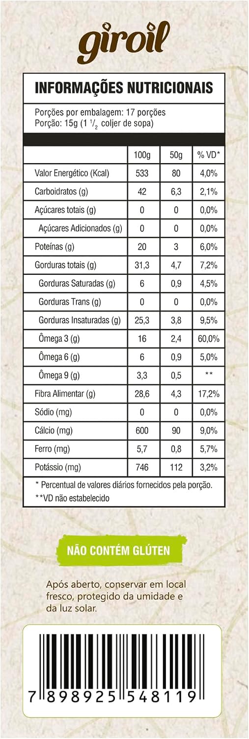 Giroil Chia Em Grãos - 250G