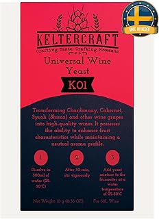 Gesponserte Anzeige – Keltercraft K01 Weinhefe [10g: Für 50L Portwein oder Weißwein] Trockenhefe Nährhefe Bordeaux | Mache...
