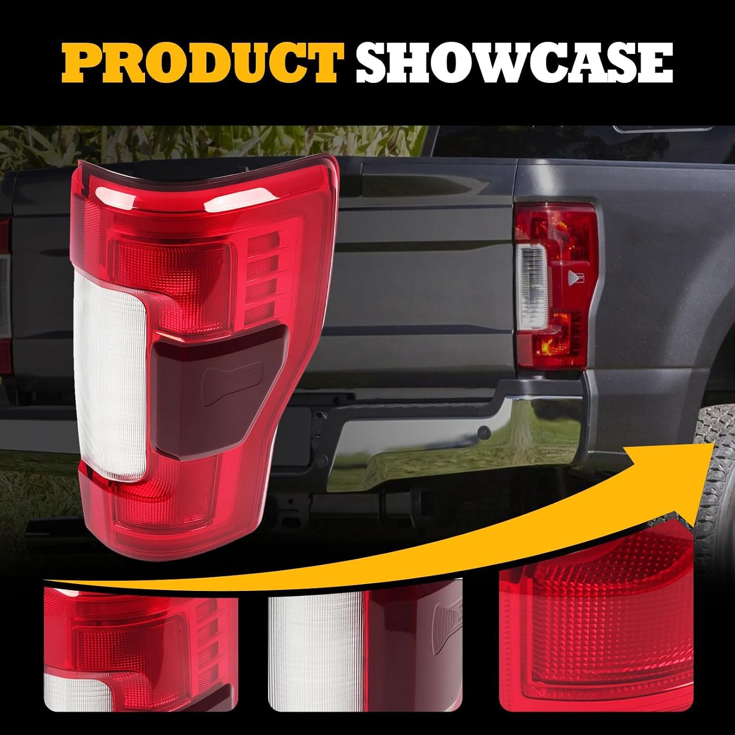 Right Tail Light Compatible with 2017-2019 F(Series) 250 350 Super Duty Passenger side Tail Lamp w/Blind Spot FO2801262 KC3Z13404B