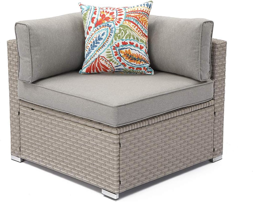 corner wicker sofa
