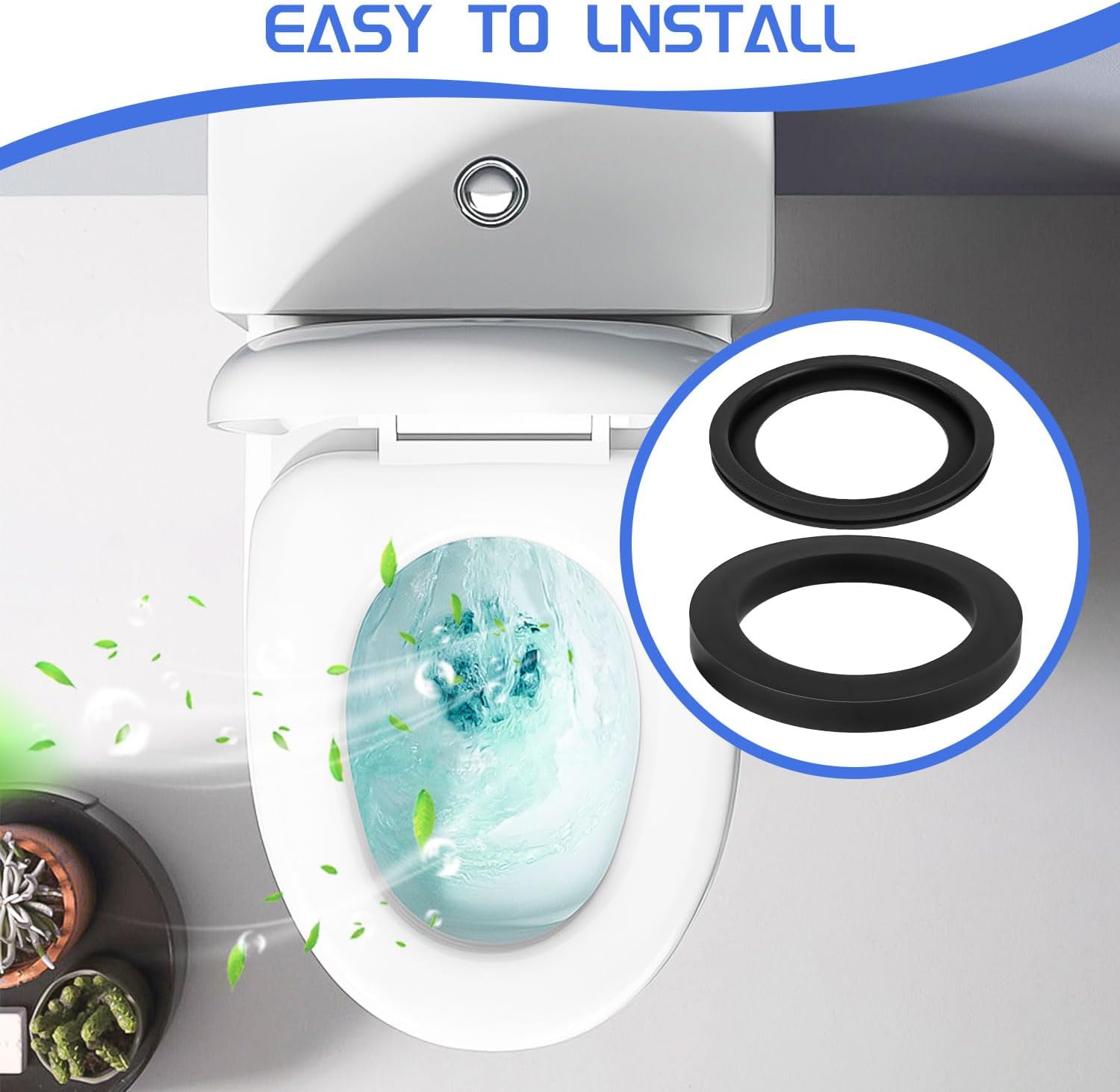 RV Toilet Seal, 3" Socket Floor Flange Kit Kit for Dometic 300 310 320 RV Toilets 385311658 Flush Ball Seal 385311652 Base Seal Gasket RV Toilet Parts
