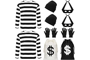 Qzyl's 12-Piece Robber Costume Set: Embracing the Spirit of Heist!