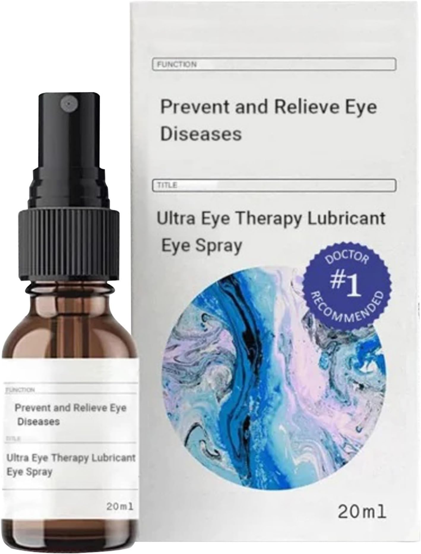 Lubricant Eye Spray 20ml Prevent and Relieve Eye Diseases, Eye Care Lubricating Spray Relieve Eye Fatigue Dry Eyes Eye Care Spray Provide Soothing Relief for Tired, Dry, and Irritated Eyes