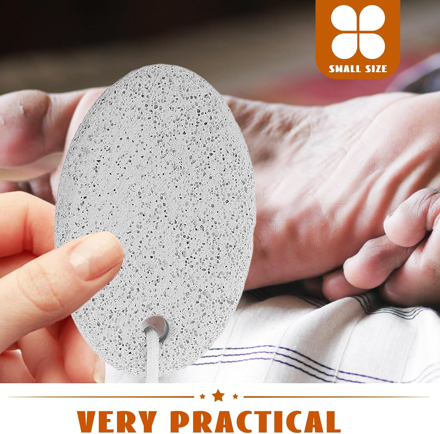 8pcs Natural Pumice Stones Foot Grinding Stones Callus Removing Tool Dead Skin Remover Foot Care Set for Pedicure and Heel Scrubbing