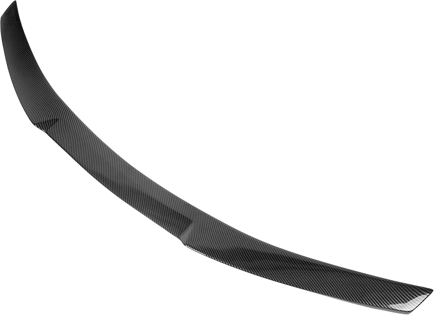 ECOTRIC Rear Trunk Spoiler Wing Lip Compatible with 2014-2024 Infiniti Q50 Sedan M4 Style Duckbill Spoiler Tail Wing Rear Trunk Lid Winglet Carbon Fiber Painted