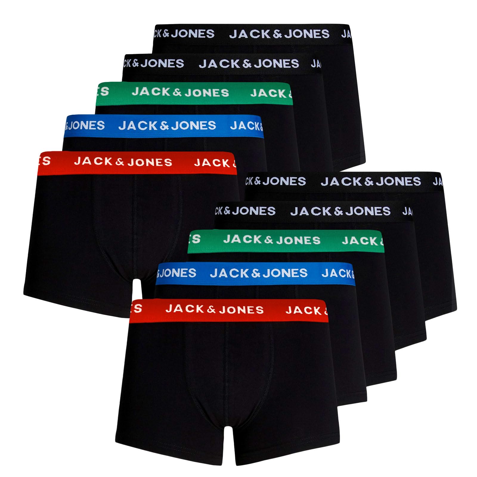 Bóxers de algodón JACK & JONES de hombre pack de 10 ropa interior cómoda XL 2