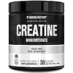 Jacked Factory Creatine Monohydrate Powder 150g - 5g Daily Creatine Supplement for Men and Women, Vegan-Friendly, Third-Party Tested - 30 Servings, Unflavored