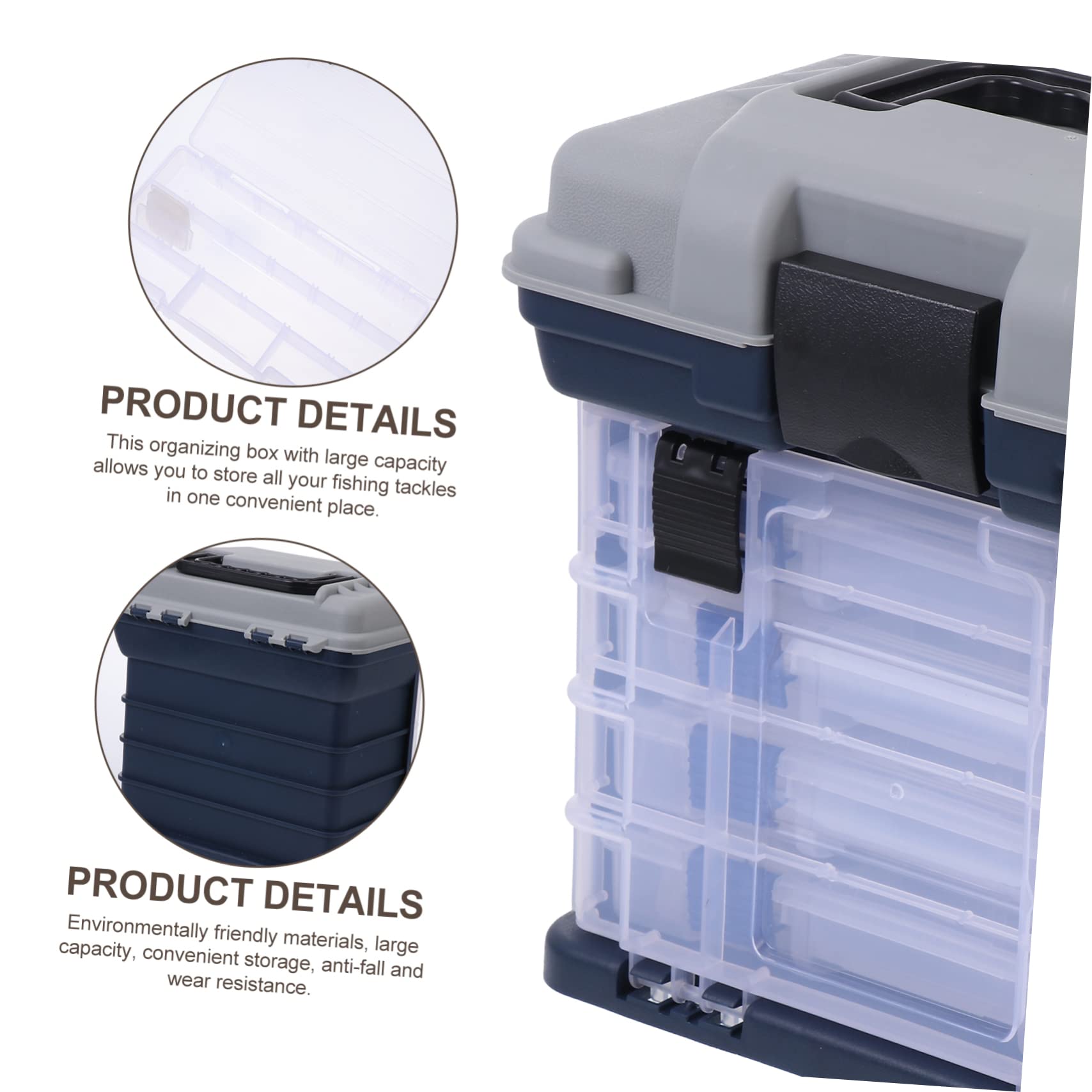Scatola da Pesca Contenitore di Perline Attrezzatura da Pesca in Mare contenitori Organizer per Accessori da Pesca in plastica Custodia per ami da Pesca pp Yellow