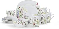 Vista 2 de Mikasa Wildflower Garden 16-Piece Dinnerware Set, Service For 4