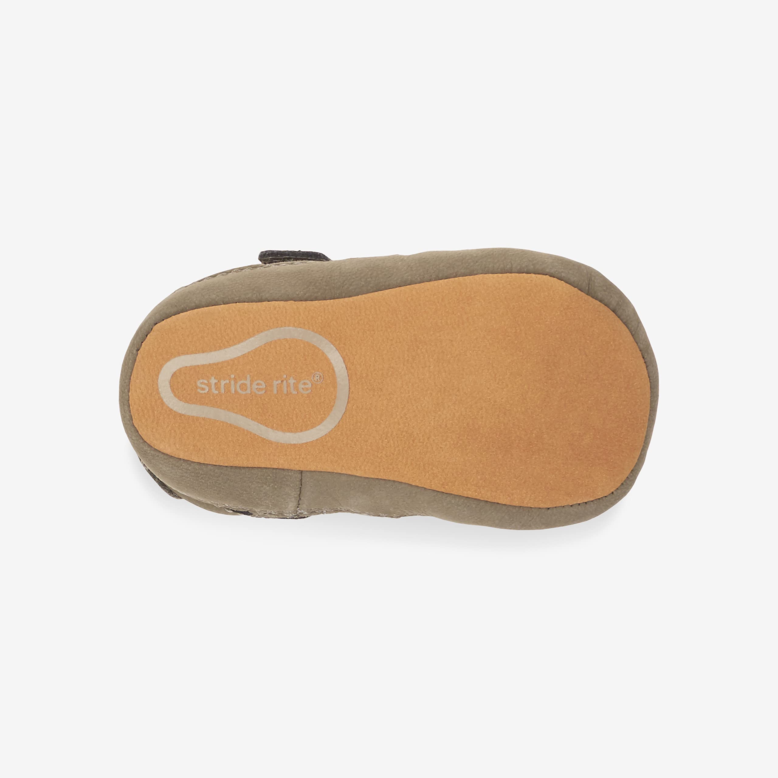 Stride Rite Baby Boys Pw-Ripley Crib Shoe, Greige, 2 Infant