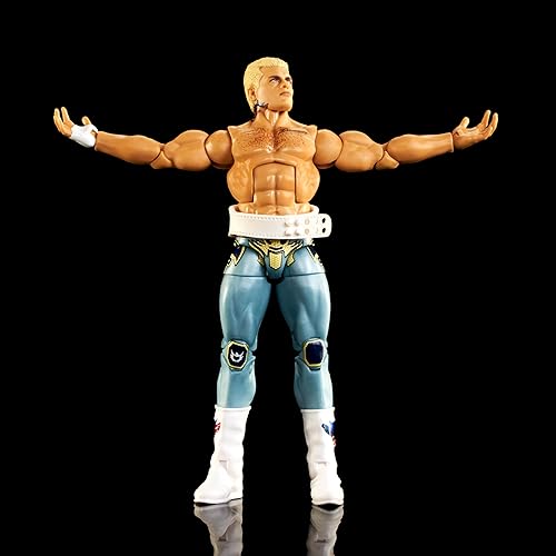 Miniatura 4 de Mattel WWE Cody Rhodes Top Picks Elite Collection Figura de acción, articulación y detalles realistas, accesorios intercambiables, 6 pulgadas
