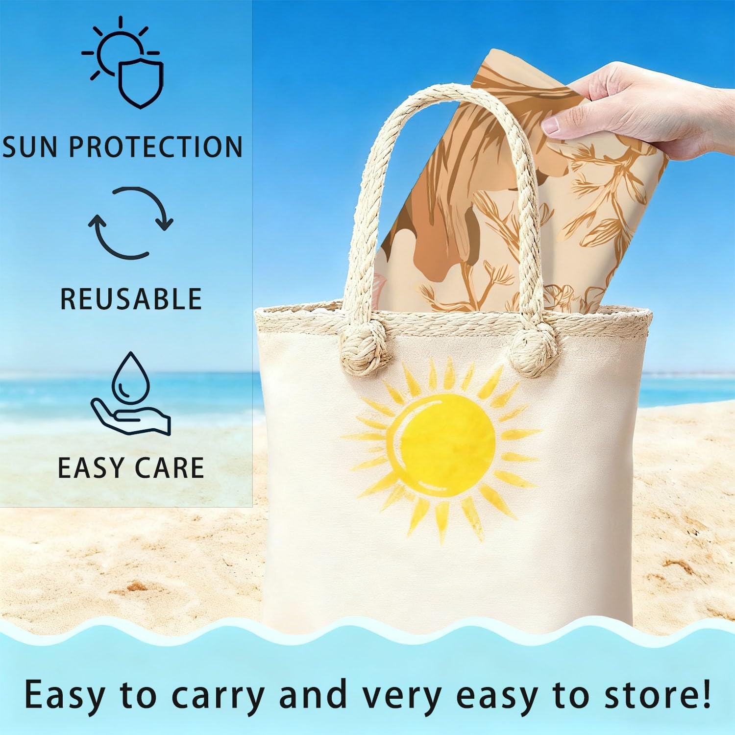 Botanisch, elegant, warm Strandtuch 230 x 210 cm - Strandtuch trandtuch Leichtdünn Weich Strandtuch Sanft, Blumen, Blätter,für Strand, Pool, Yoga, Picknick