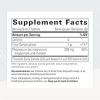 Vista 5 de Integrative Therapeutics Paquete con complejo B activo, 60 cápsulas y glicinato de magnesio Plus, 120 tabletas Complejo B activo para apoyar