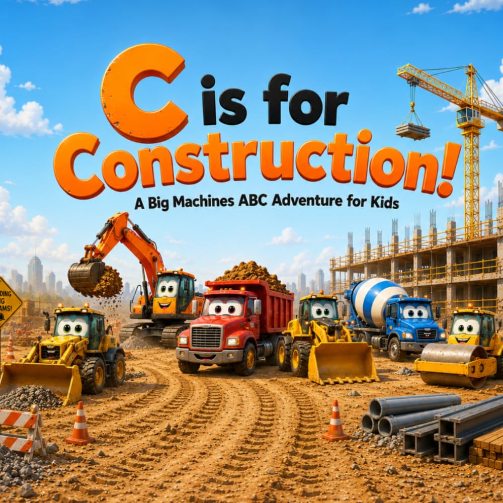 C is for Construction!: A Big Machines ABC Adventure for Kids Ages 2-5 (FunFirst ABC Books)