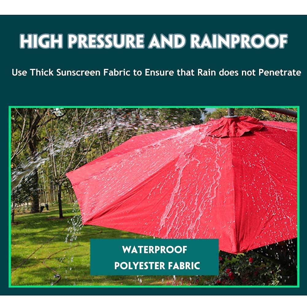 Round Patio Umbrella, 2.5m/8.2ft Outdoor Market Table