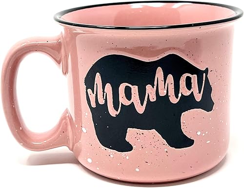 Vista 24 de Mama Bear & Papa Bear 15 oz Coffee Mug Set - Cute Coffee Cup Gift Set for Men and Women - Unique Fun Gifts for Couples, Parents, Grandparents for