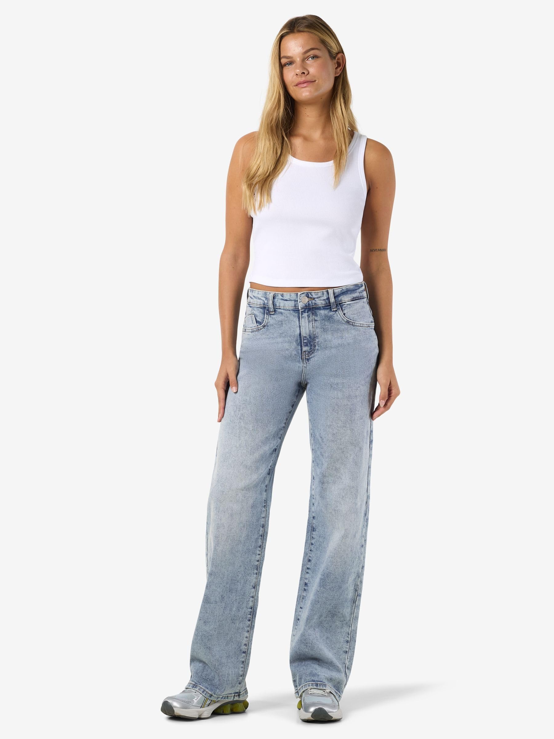 Noisy May - Nmyolanda Nw Wide Jeans Az236lb Noos, Jeans Donna