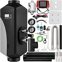 Vista 4 de Calentador diesel de 8KW, tanque de 15L, calentador de aire diesel de 12V, silenciador, calentador de estacionamiento diesel con monitor