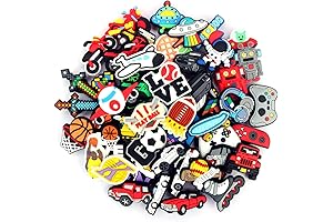 50/100Pcs Crocs Jibbitz Accessories Accessories Decor Shoe Decorations for Boys Girls Women...