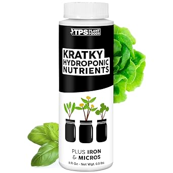 Kratky Hydroponic Fertilizer, Liquid Plant Food for Strong Growth, 8 oz