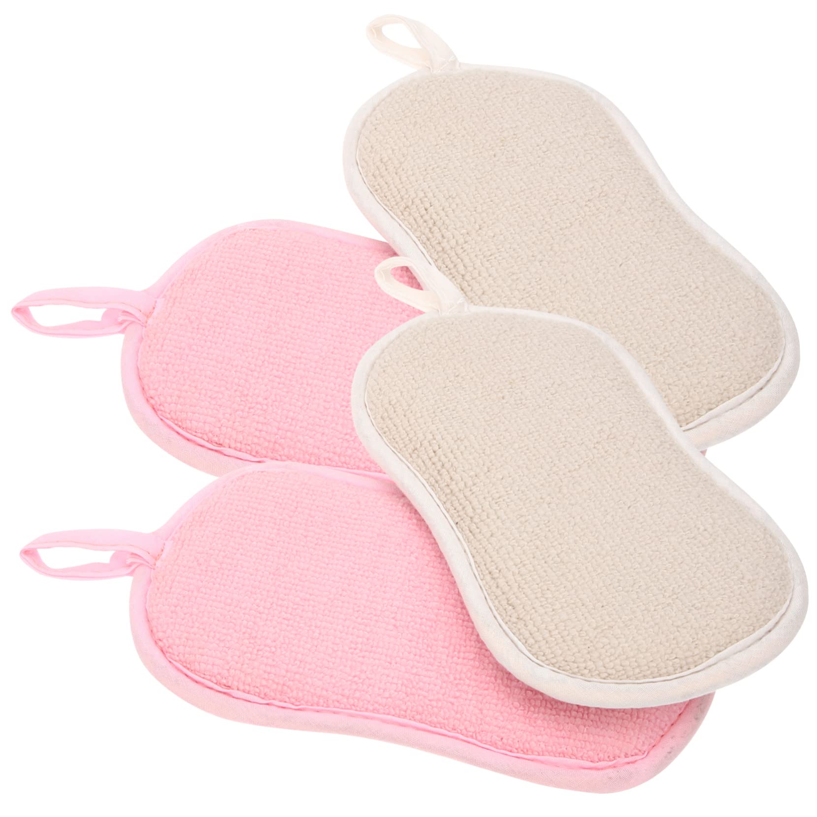 FOMIYES Heavy Duty Dish Washing Sponges 4 Pack Reusable Scrub Sponges for Kitchen Cleaning