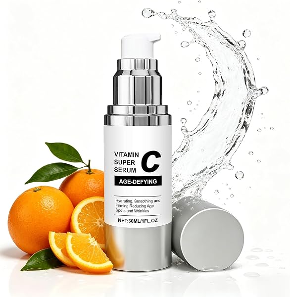 Super Vitamin C Serum for Women - Anti-Aging Face Serum with Hyaluronic Acid, Vitamin C - Nature Formula Hydrates, Firms, Lifts & Moisturize - 1 fl oz