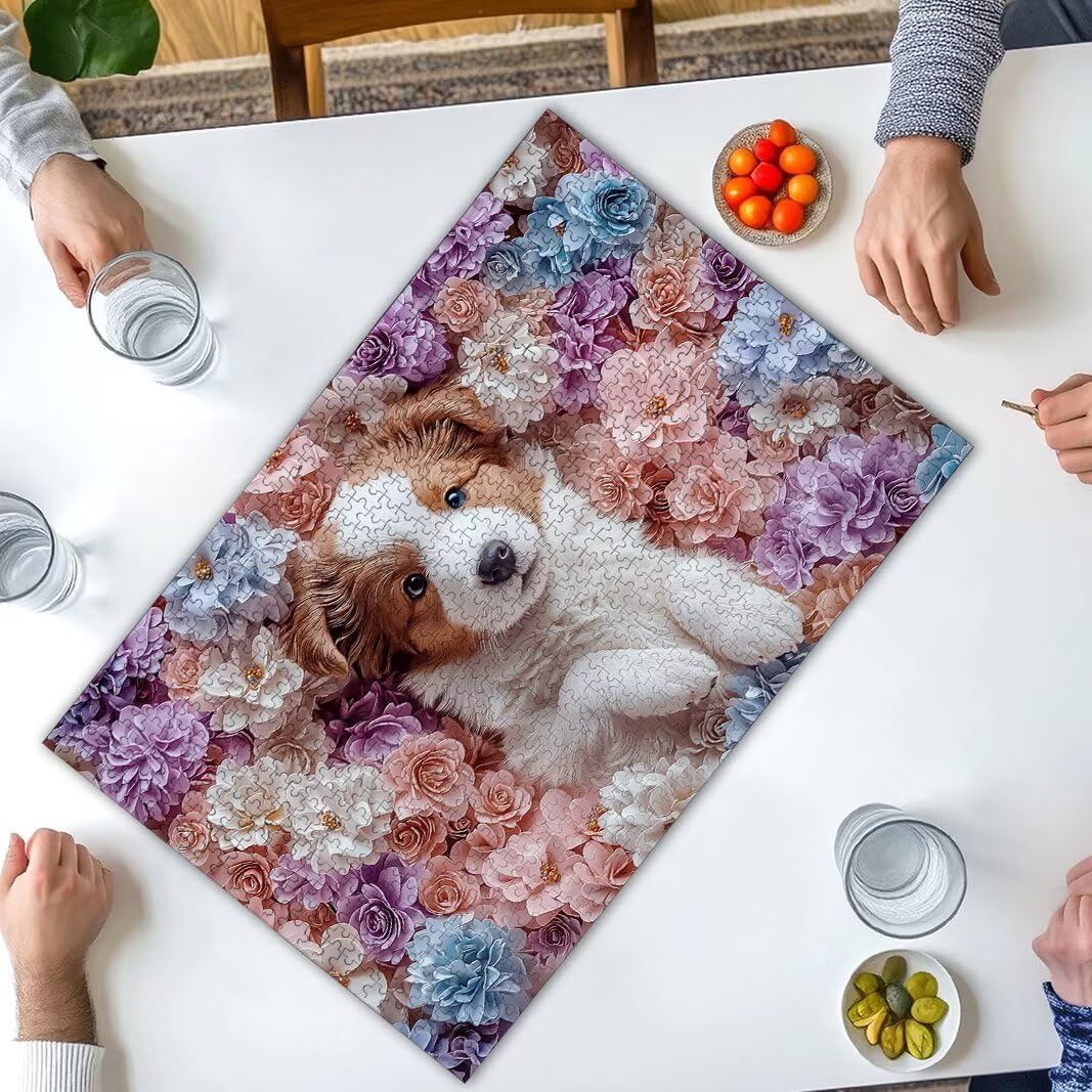 Puzzle Perro, Puzzle 1000 Piezas, Rompecabezas, Regalo Mujer, Decor -8450