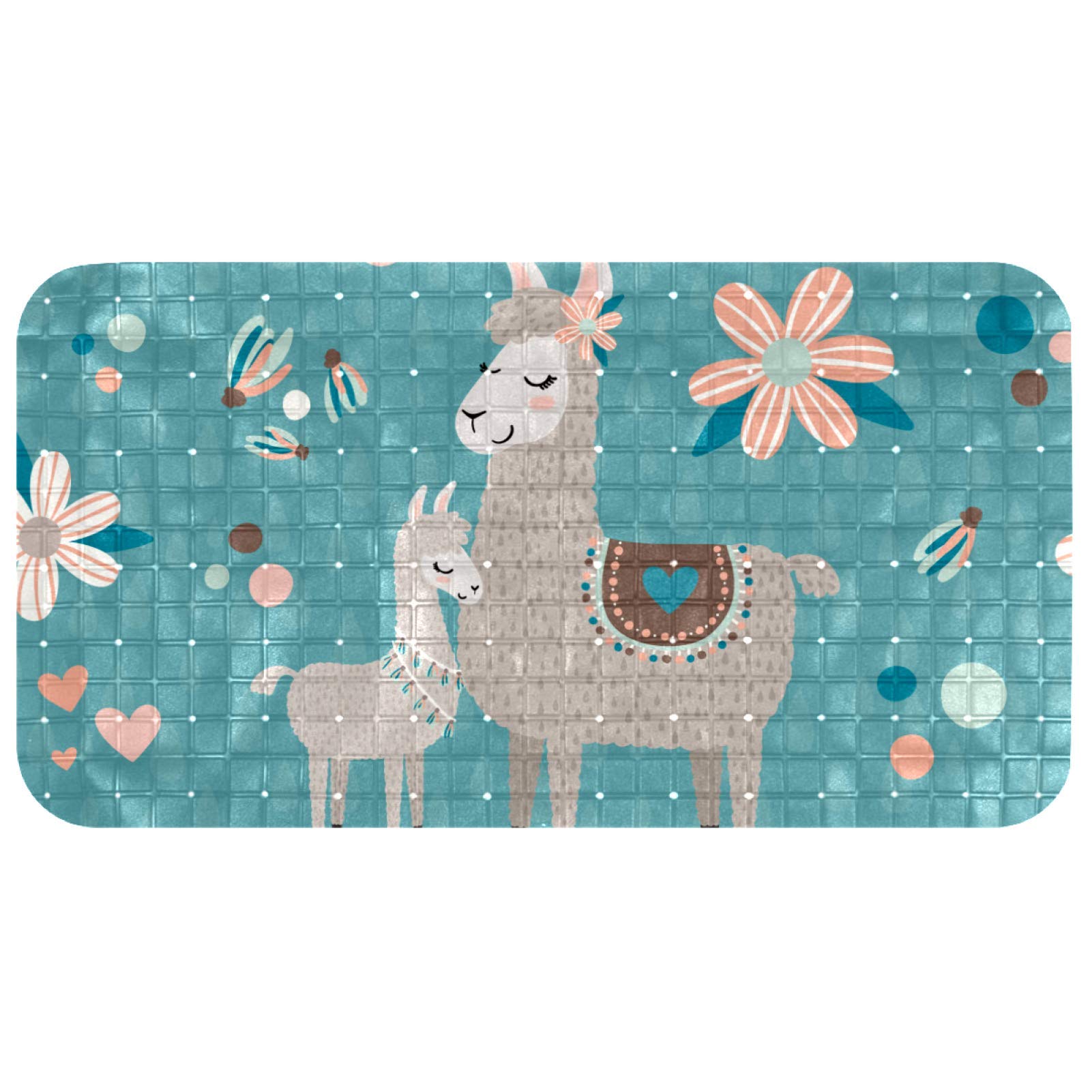Tapis de bain antidérapant perforé pour sécuriser la douche