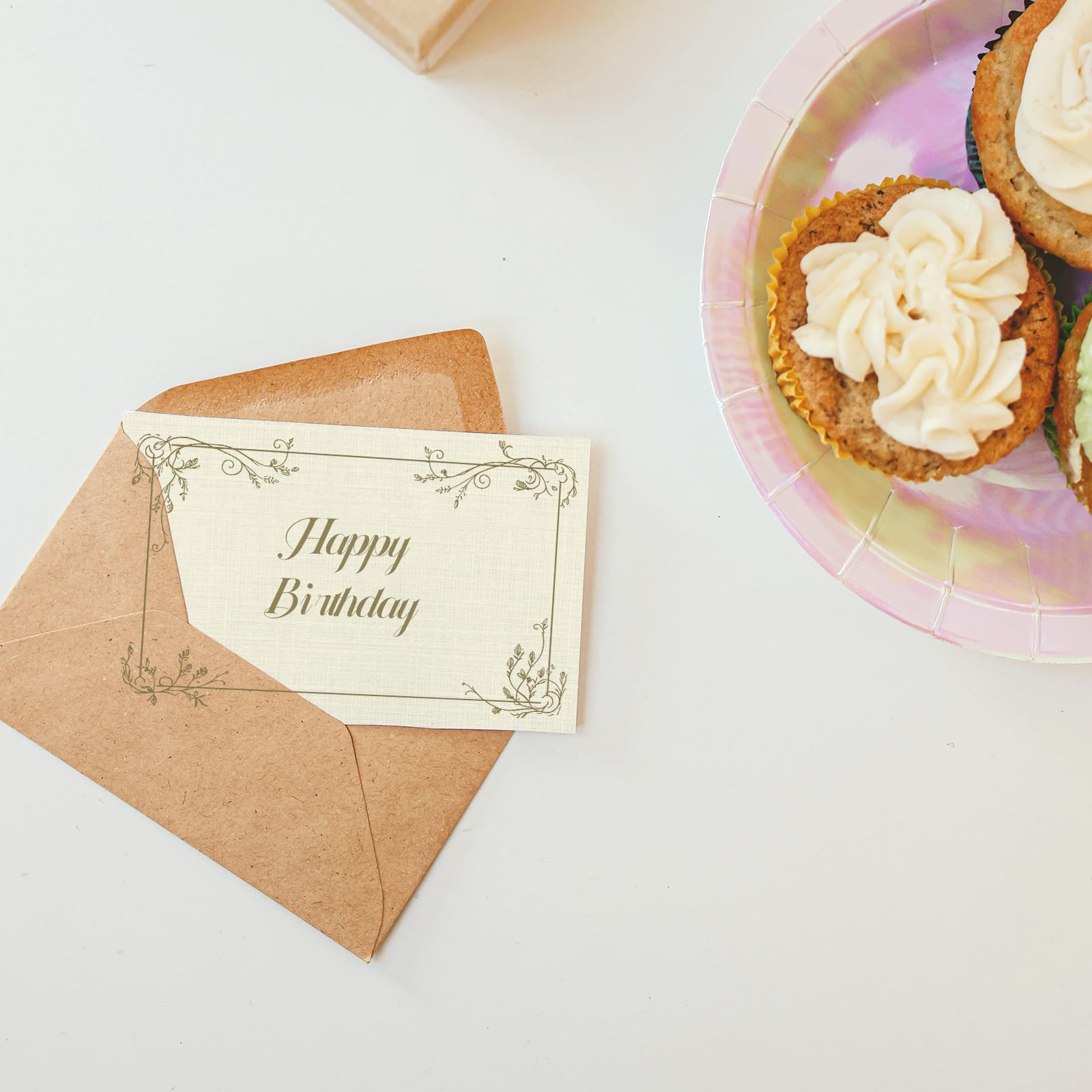 Goefun - Cartulina texturizada de papel de lino crema de 5 x 7, tarjetas de índice marfil para invitación de boda, papel de lino de 80 libras para impresión, invitaciones, artes y manualidades y
