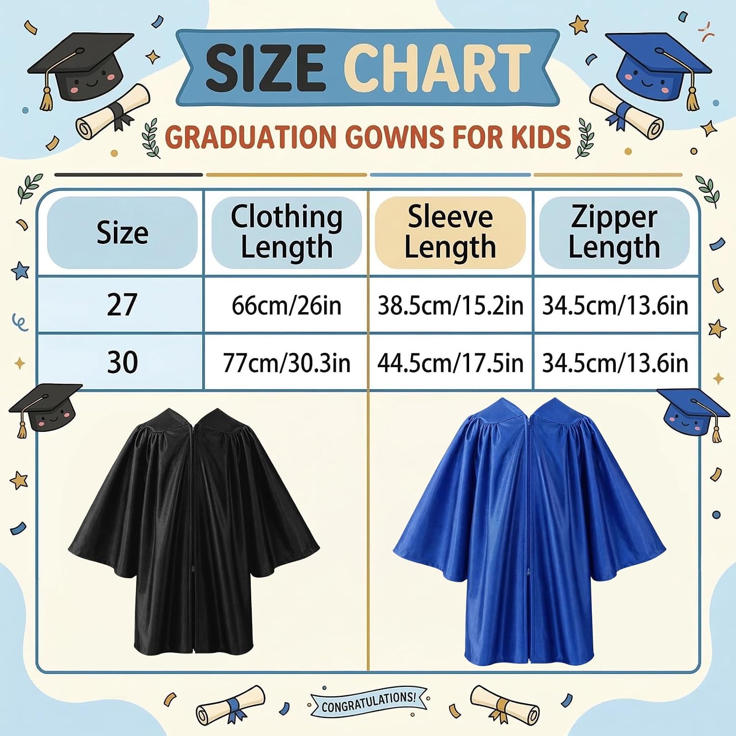 Preschool Graduation Cap and Gown Set Unisex Congrats Grad Outfit with Certificate Stole for Kid Grad Gifts